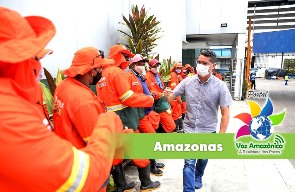 O prefeito de Manaus, David Almeida, anunciou, nesta segunda-feira, 21/6, a antecipação do 13º salário dos servidores públicos do município. | Foto: Divulgação/PVA.